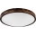 LED laelamp OAK SLIM LED/36W/230V 4000K Ø 47 cm tamm/tumepruun