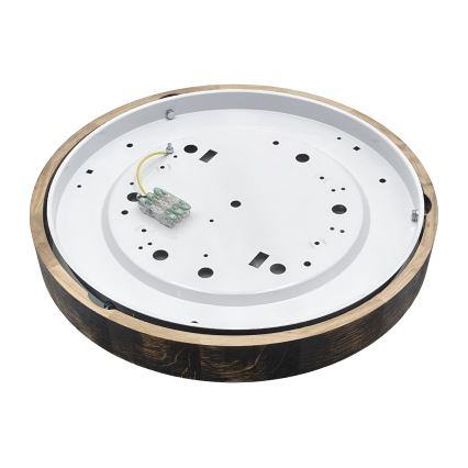 LED laelamp OAK SLIM LED/36W/230V 4000K Ø 47 cm tamm/tumepruun