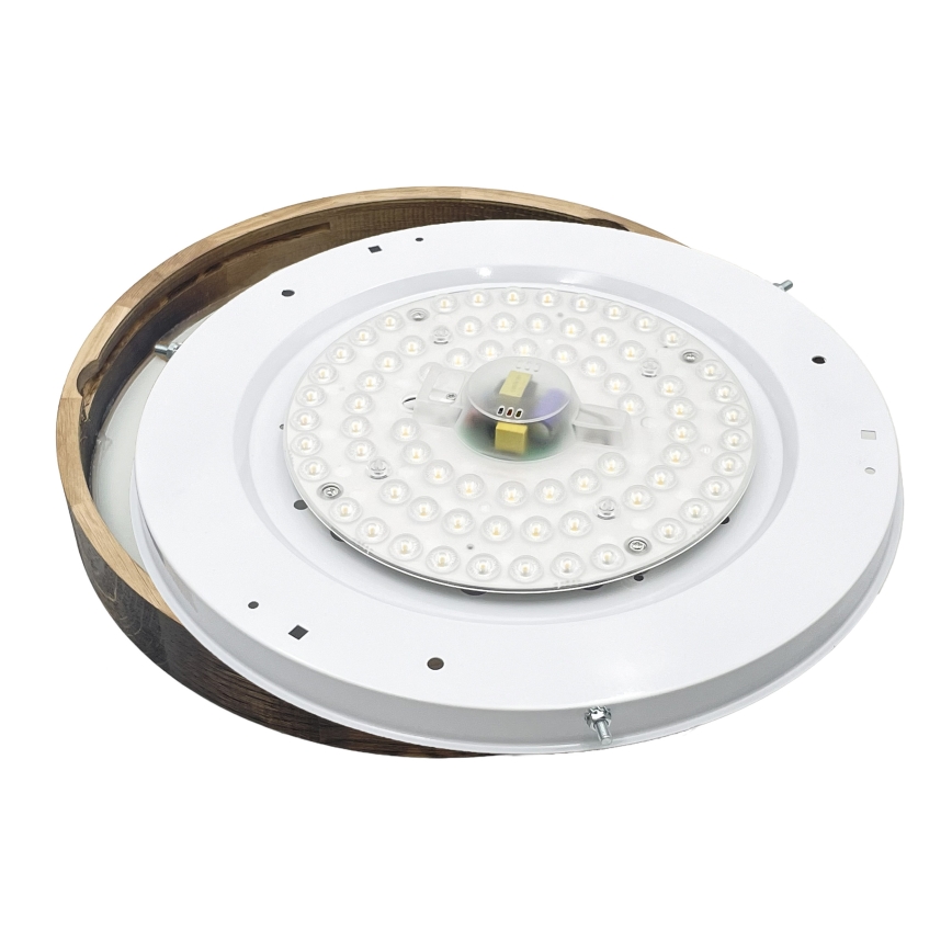 LED laelamp OAK SLIM LED/36W/230V 4000K Ø 47 cm tamm/tumepruun