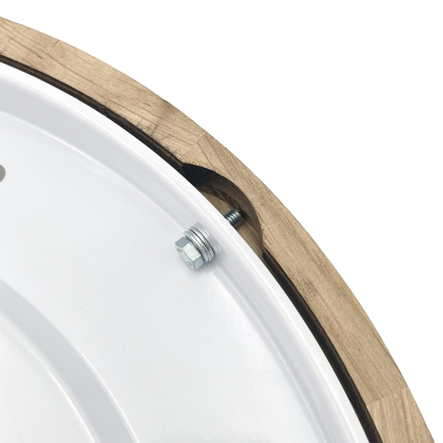 LED laelamp OAK SLIM LED/36W/230V 4000K Ø 47 cm tamm/tumepruun