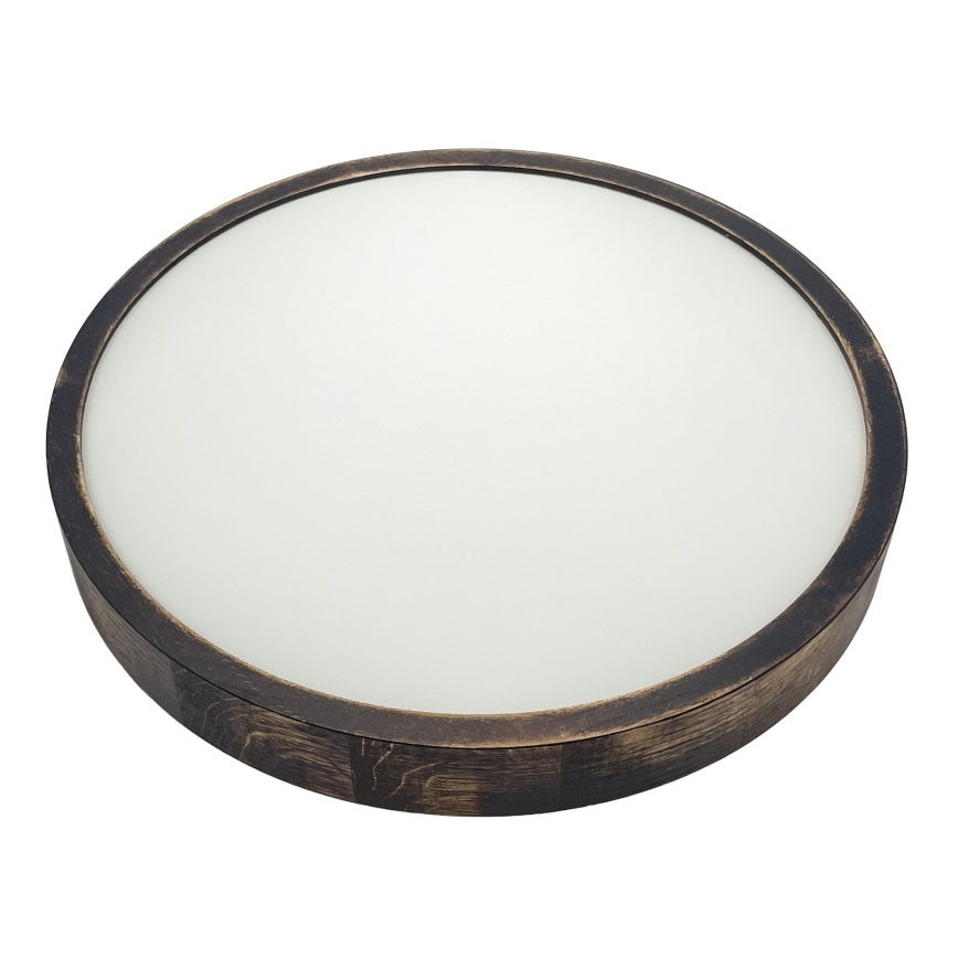 LED laelamp OAK SMOKY SLIM LED/36W/230V 4000K läbimõõt 37 cm tamm/tumepruun