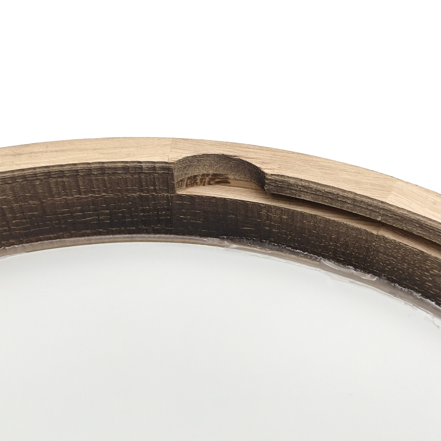 LED laelamp OAK SMOKY SLIM LED/36W/230V 4000K läbimõõt 37 cm tamm/tumepruun