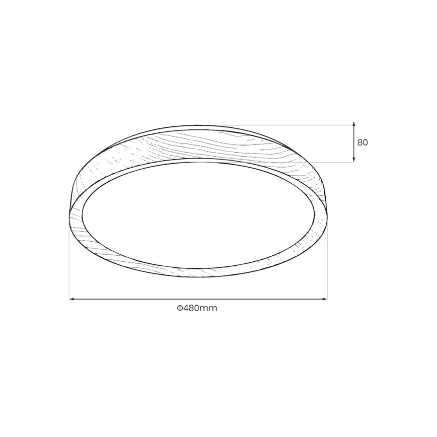 LED-laelamp ORINOKO LED/36W/230V, läbimõõt 48 cm, beež