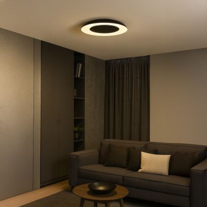 LED-laelamp PIATTINO, 30 W, 230 V, 3000/4000/6000 K, läbimõõt 40 cm, must