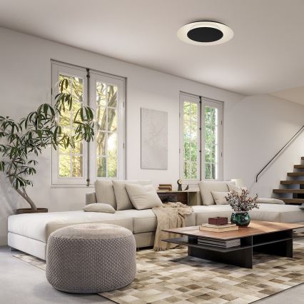 LED-laelamp PIATTINO, 30 W, 230 V, 3000/4000/6000 K, läbimõõt 40 cm, must