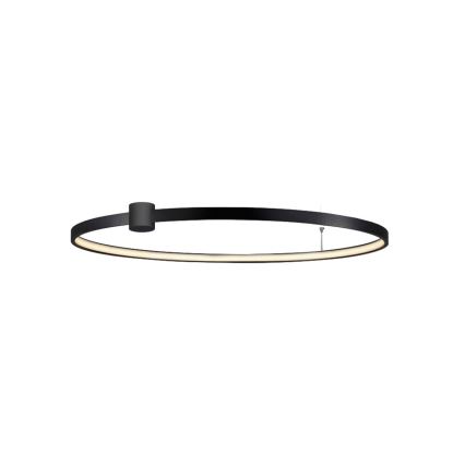 LED laelamp RING S LED/50W/230V 3000/4000/6000K läbimõõt 90 cm must
