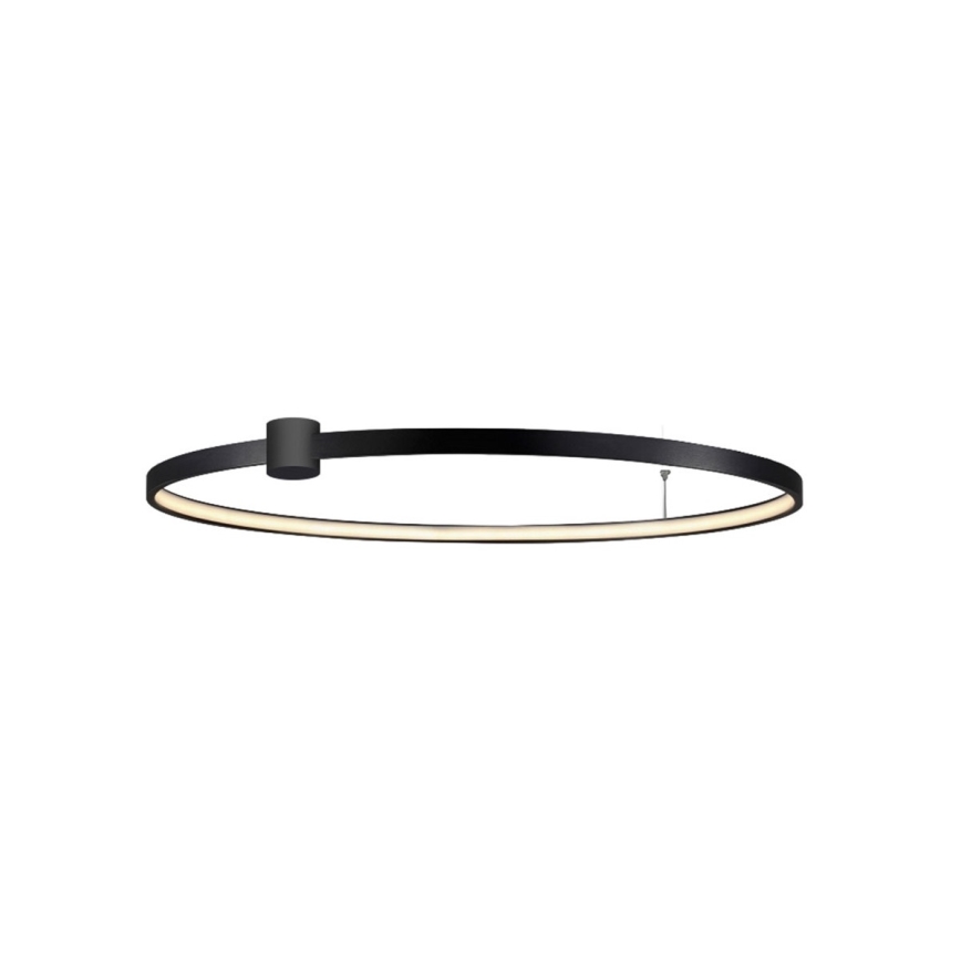 LED laelamp RING S LED/50W/230V 3000/4000/6000K läbimõõt 90 cm must