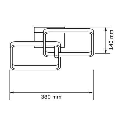LED laelamp ROBERT LED/25W/230V 25x38 cm must