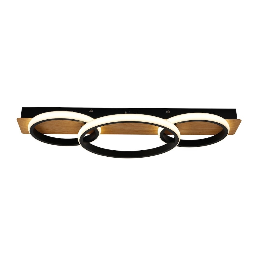 LED laelamp ROWENA LED/18W/230V must/pruun