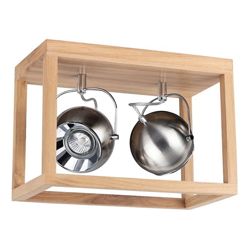 LED laelamp ROY 2xGU10/5W/230V matt tamm