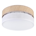 LED laelamp SIRJA BOHO LED/20W/230V 4000K Ø 35 cm beež/valge