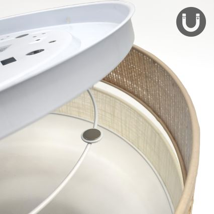 LED laelamp SIRJA BOHO LED/20W/230V 4000K läbimõõt 35 cm beež/kreem