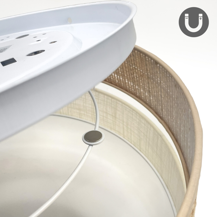 LED laelamp SIRJA BOHO LED/20W/230V 4000K läbimõõt 35 cm beež/kreem