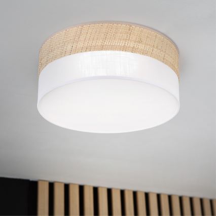 LED laevalgusti SIRJA BOHO LED/20W/230V 4000K Ø 35 cm beež/valge