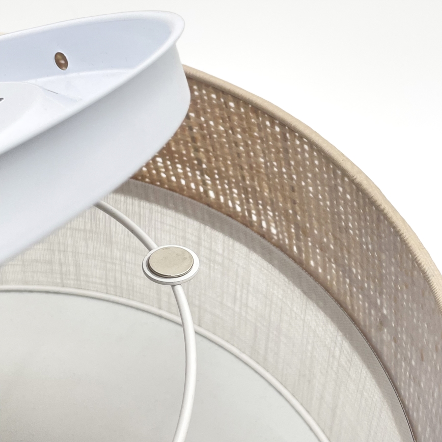 LED laevalgusti SIRJA BOHO LED/20W/230V 4000K Ø 35 cm beež/valge