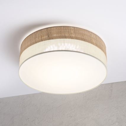 LED laelamp SIRJA BOHO LED/36W/230V 4000K, läbimõõt 45 cm, beež/kreemjas