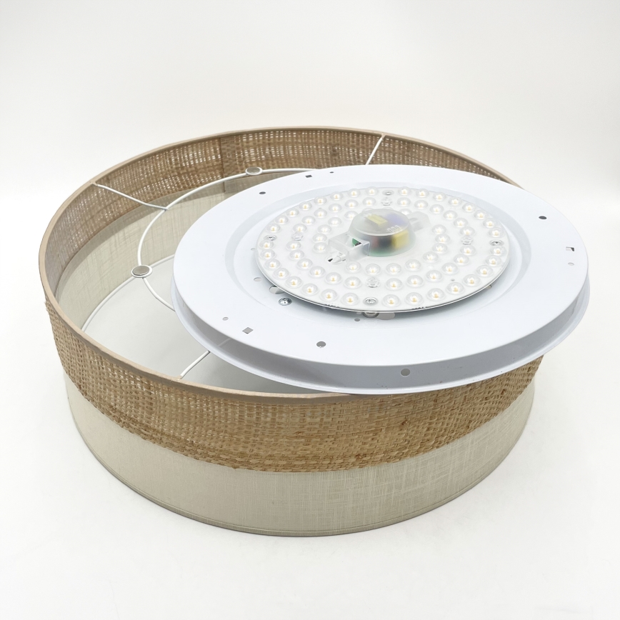 LED laelamp SIRJA BOHO LED/36W/230V 4000K, läbimõõt 45 cm, beež/kreemjas