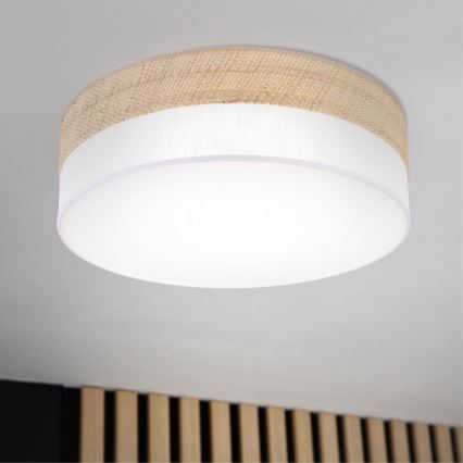 LED laelamp SIRJA BOHO LED/36W/230V 4000K läbimõõt 45 cm beež/valge