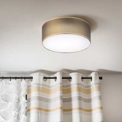 LED laelamp SIRJA LED/20W/230V 4000K Ø 35 cm pruun/kuldne