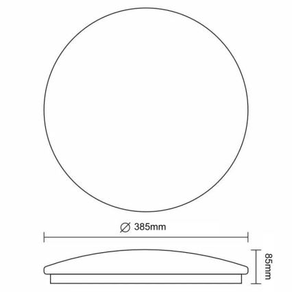 Hämardatav LED laelamp STAR LED/36W/230V 3000-6500K + kaugjuhtimispult