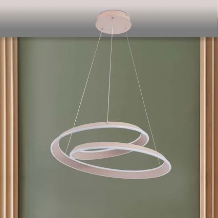 LED-laelühter kaabliga CASHMERE LED/75W/230V Ø 60 cm, valge