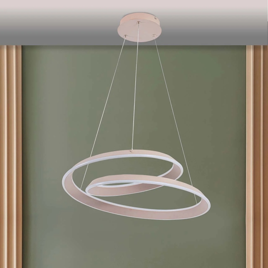 LED-laelühter kaabliga CASHMERE LED/75W/230V Ø 60 cm, valge