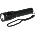 LED laetav alumiiniumist taskulamp LED/3W/2000 mAh IPX4 must