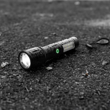 LED reguleeritav laetav taskulamp punase valgusega LED/5W/5V IPX4 260 lm 2000 mAh