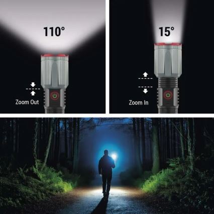 Laetav LED metallist laaditav taskulamp LED/5V 3000 lm 5000 mAh IP43