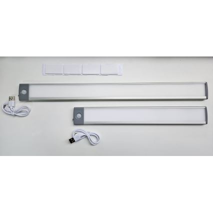 LED Laetav mööblivalgusti anduriga LED/2,5W/5V USB 800 mAh 4200K 32,5 cm