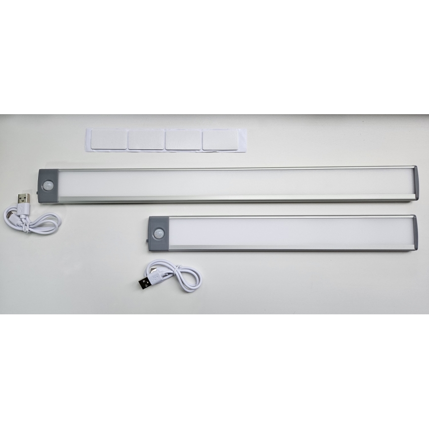 LED Laetav mööblivalgusti anduriga LED/2,5W/5V USB 800 mAh 4200K 32,5 cm