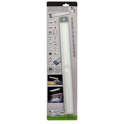 LED Laetav mööblivalgusti anduriga LED/3,5W/5V USB 800 mAh 4200K 46 cm