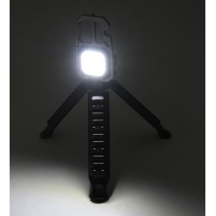 LED Laetav multifunktsionaalne taskulamp alusega LED/USB-C 400 mAh