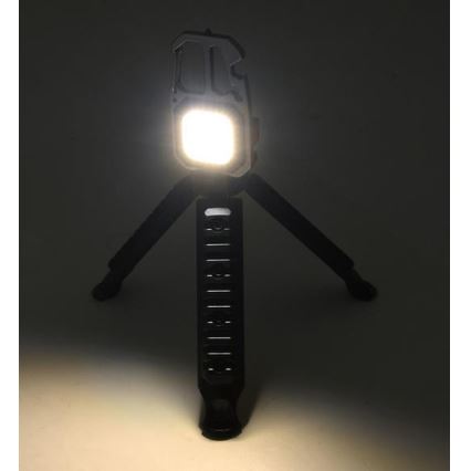 LED Laetav multifunktsionaalne taskulamp alusega LED/USB-C 400 mAh