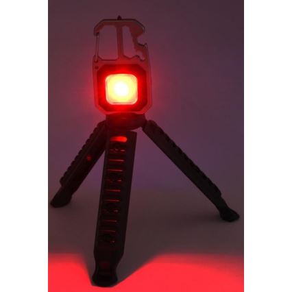 LED Laetav multifunktsionaalne taskulamp alusega LED/USB-C 400 mAh