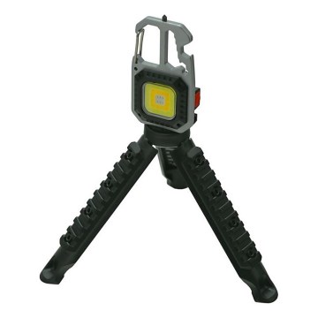 LED Laetav multifunktsionaalne taskulamp koos alusega LED/USB-C 400 mAh