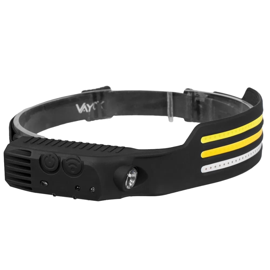 LED reguleeritav laetav pealamp anduriga ja punase valgusega 4xLED/5V IP44 300 lm 1200 mAh
