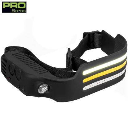 LED reguleeritav laetav pealamp anduriga ja punase valgusega 4xLED/5V IP44 300 lm 1200 mAh
