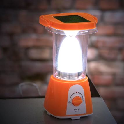 LED Hämardatav laetav päikesepaneeliga lamp akupanga funktsiooniga LED/230V 710 läikiv 1600 mAh