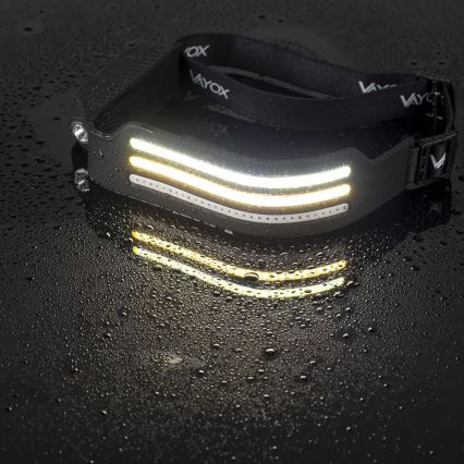 LED Hämardatav laetav pealamp anduriga ja punase tulega 4xLED/5V IP44 300 läikiv 1200 mAh