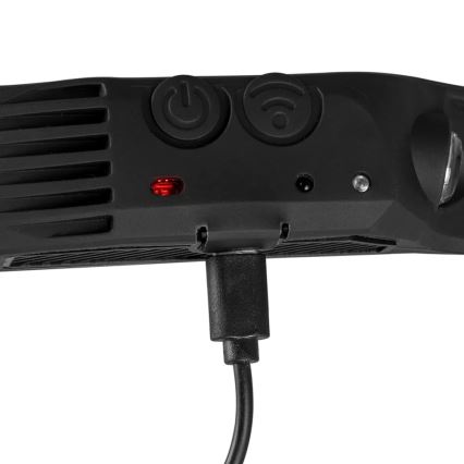 LED Hämardatav laetav pealamp anduriga ja punase tulega 4xLED/5V IP44 300 läikiv 1200 mAh