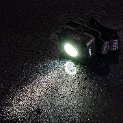 LED Hämardatav laetav pealamp anduriga ja punase tulega LED/15W/5V IP66 430 läikiv 1800 mAh