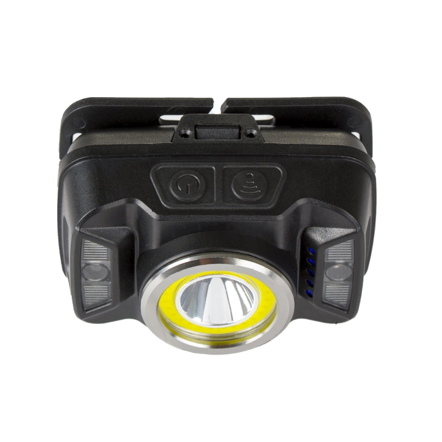 LED Hämardatav laetav pealamp anduriga ja punase tulega LED/15W/5V IP66 430 läikiv 1800 mAh