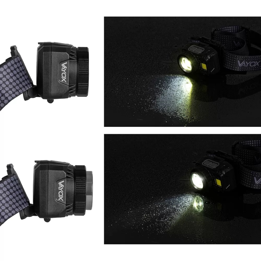 LED Hämardatav laetav pealamp anduriga ja punase tulega LED/6W/5V/3xAAA IP44 500 läikiv 1200 mAh