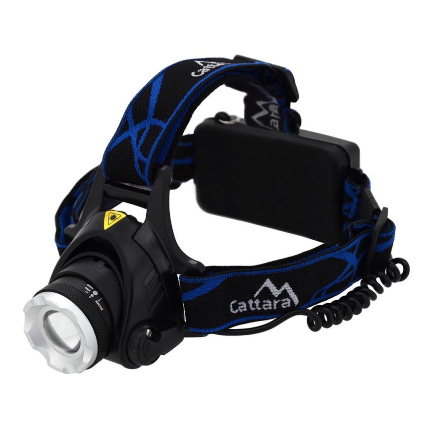 LED Laetav pealamp LED/6W/7,4V 5600 mAh IP44 must/sinine