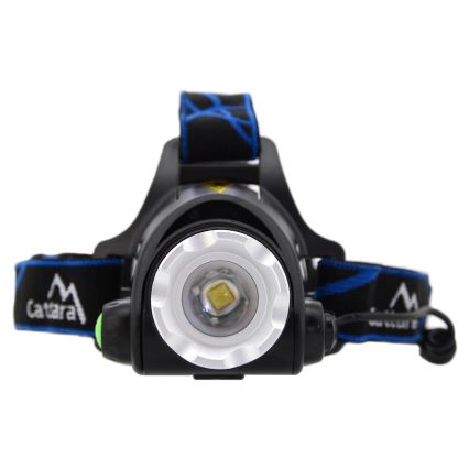 LED Laetav pealamp LED/6W/7,4V 5600 mAh IP44 must/sinine