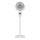 LED-laetav põrandaventilaator LED-valgustusega LED/4,8W/5V USB 7200 mAh valge + kaugjuhtimispult