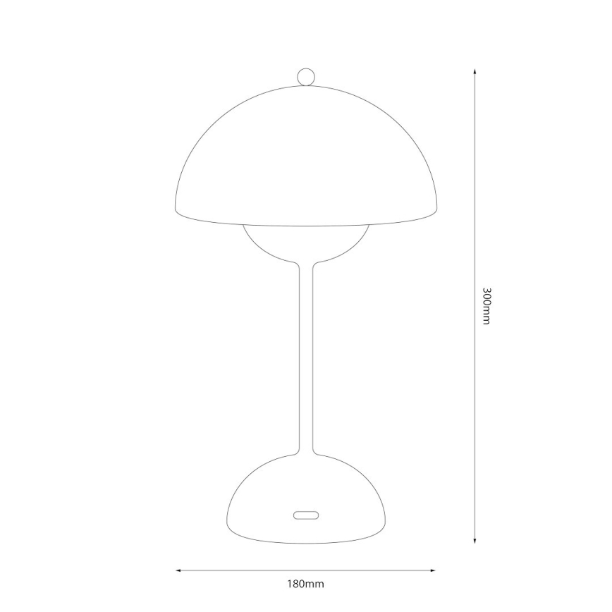 LED laetav puutetundlik lauavalgusti COSTA LED/3W/5V 2400 mAh 3000-6000K valge