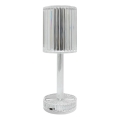 LED laetav puutetundlik lauavalgusti SIMPLE LED/1W/5V 2400 mAh 3000-6000K läbipaistev
