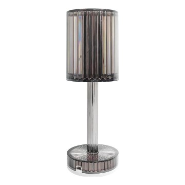 LED laetav puutetundlik lauavalgusti SIMPLE LED/1W/5V 3000-6000K 2400 mAh suitsuhall